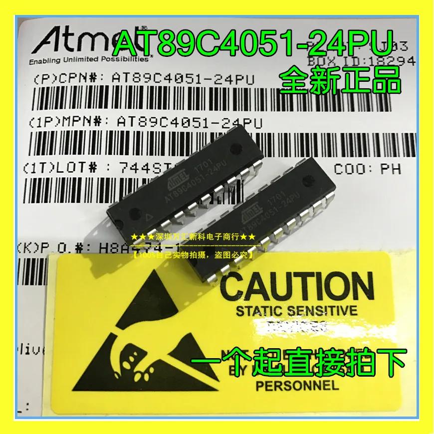 10pcs  ο AT89C4051-24PU AT89C4051 ũ Ʈѷ DIP-20 MCU ũ Ʈѷ